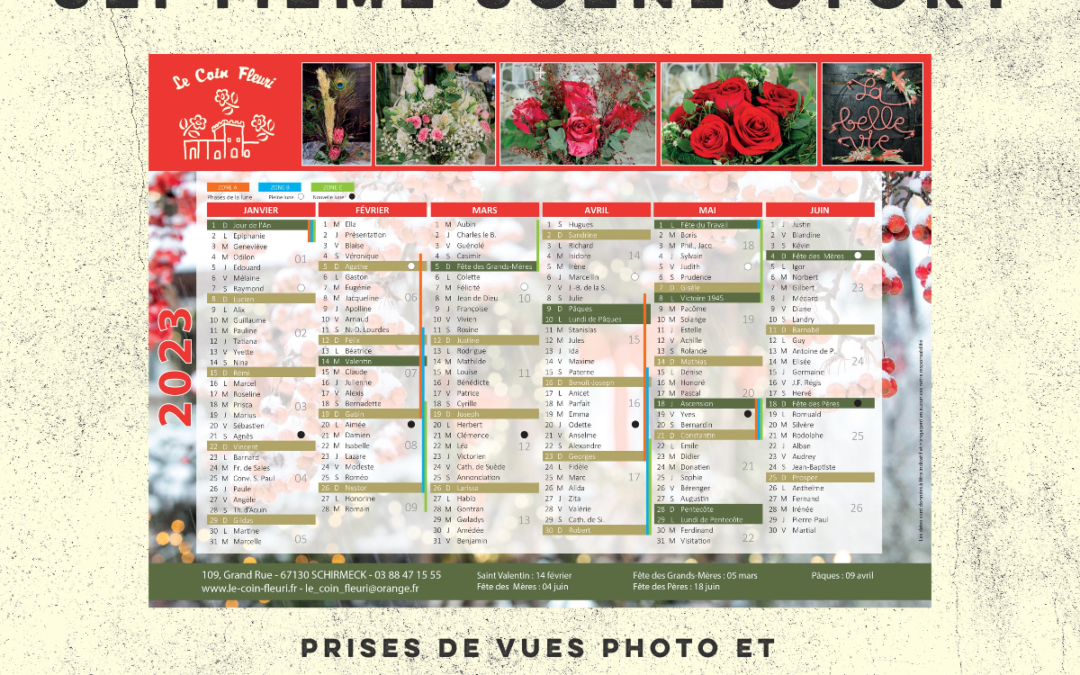 Septième Scène Story – Calendriers « le coin fleuri »